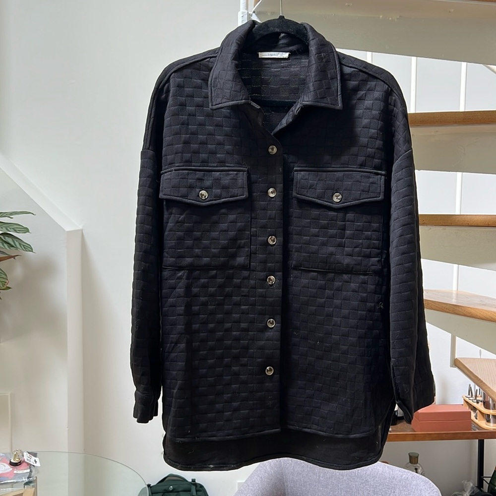 Timing black shacket. Brand new!!